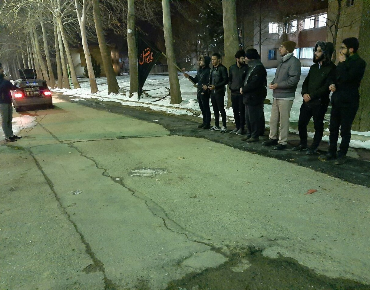 هیئت مذهبی دانشجویی حضرت ابالفضل العباس علیه السلام معاونت فرهنگی و اجتماعی دانشگاه ارومیه: دسته روی به مناسبت ایام فاطمیه