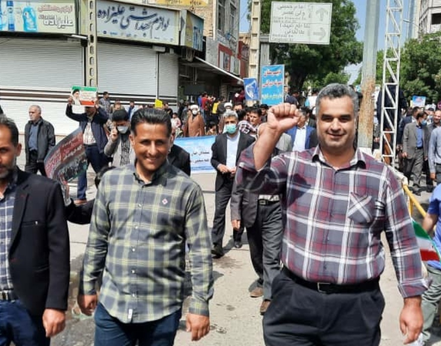 حضور دانشگاهیان مرکز آموزش عالی شهید باکری میاندوآب در راهپیمایی روز جهانی قدس 1401 (به روایت تصویر)