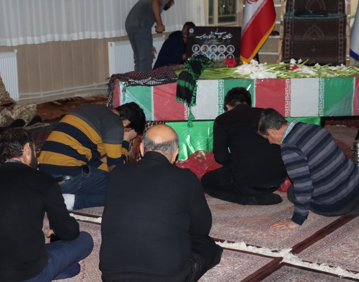 گزارش برگزاری مراسم عزاداری شهادت حضرت فاطمه (س) متبرک به پیکر شهید گمنام