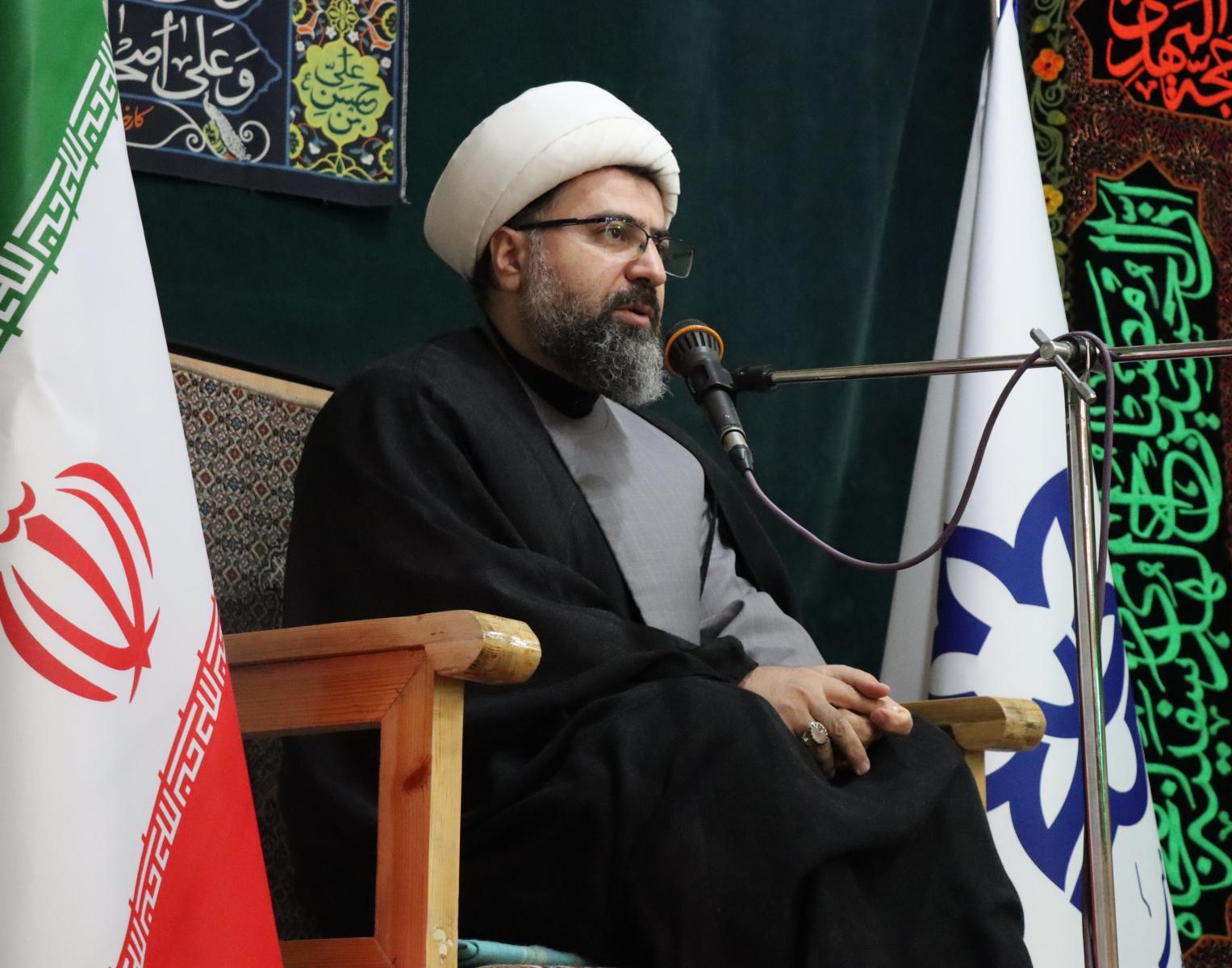 گزارش برگزاری مراسم عزاداری شهادت حضرت فاطمه (س) متبرک به پیکر شهید گمنام