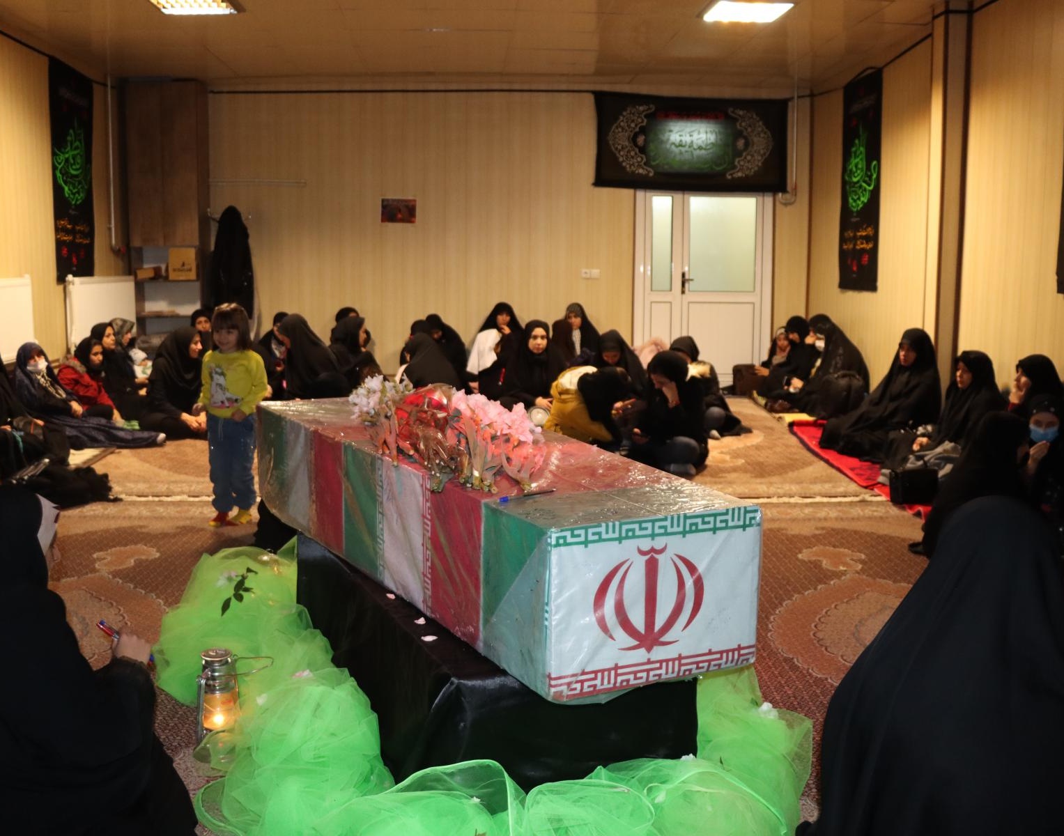 گزارش برگزاری مراسم عزاداری شهادت حضرت فاطمه (س) متبرک به پیکر شهید گمنام