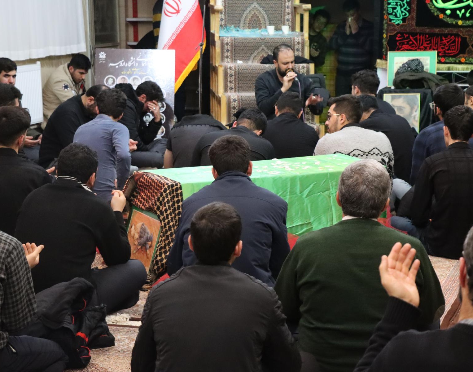 گزارش برگزاری مراسم عزاداری شهادت حضرت فاطمه (س) متبرک به پیکر شهید گمنام