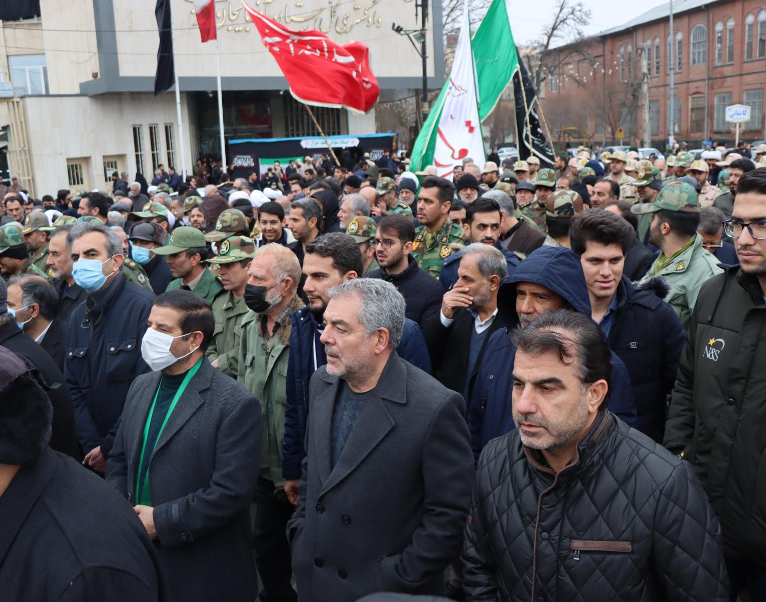 گزارش برگزاری مراسم باشکوه تشییع پیکر مطهر ۶ شهید گمنام 