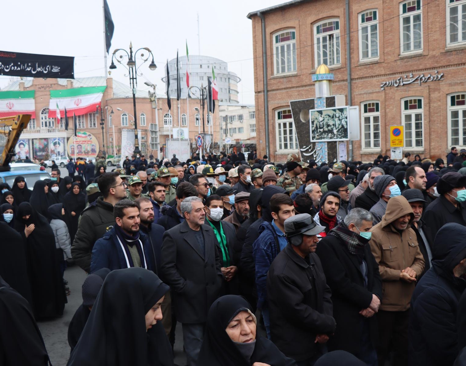 گزارش برگزاری مراسم باشکوه تشییع پیکر مطهر ۶ شهید گمنام 