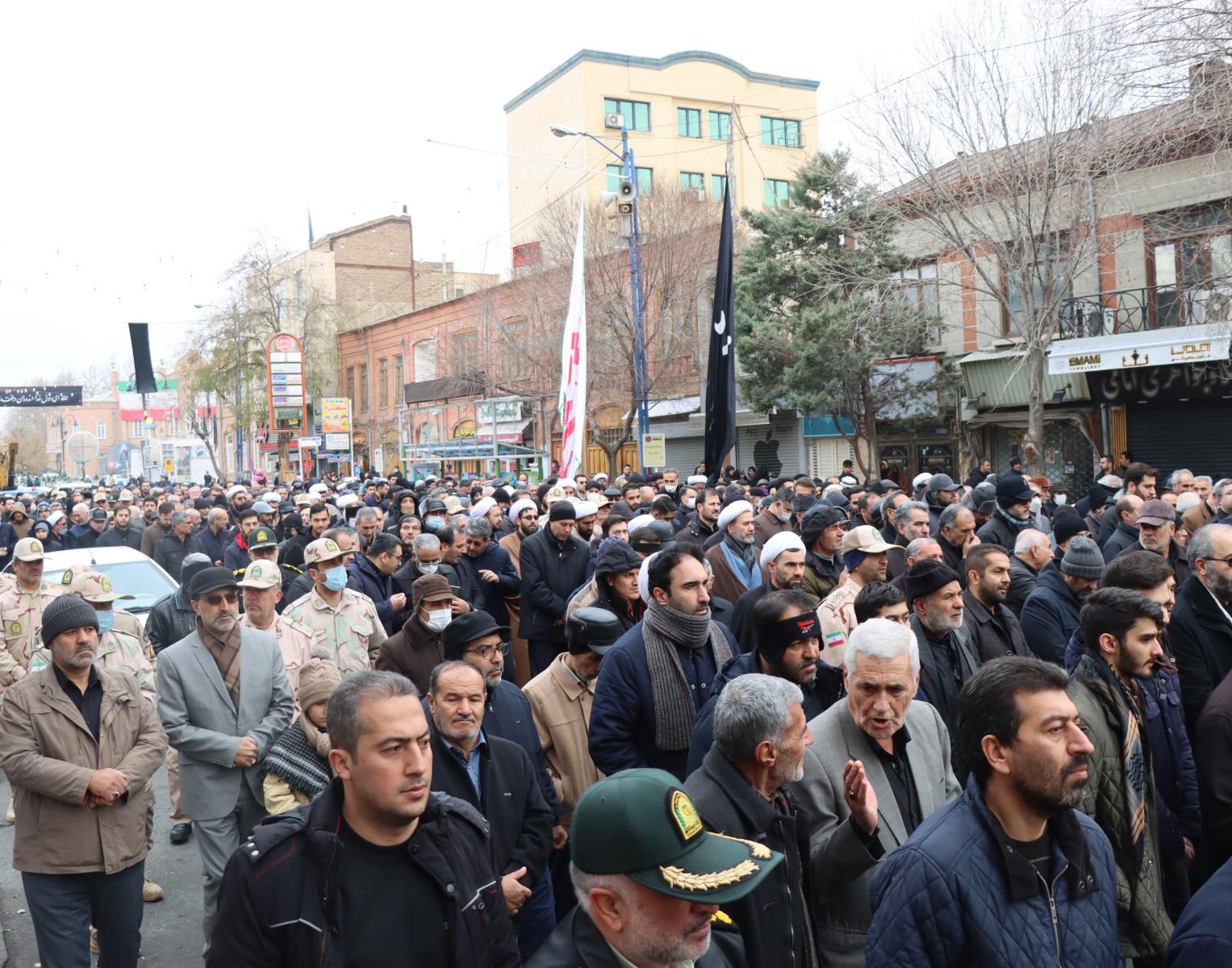 گزارش برگزاری مراسم باشکوه تشییع پیکر مطهر ۶ شهید گمنام 