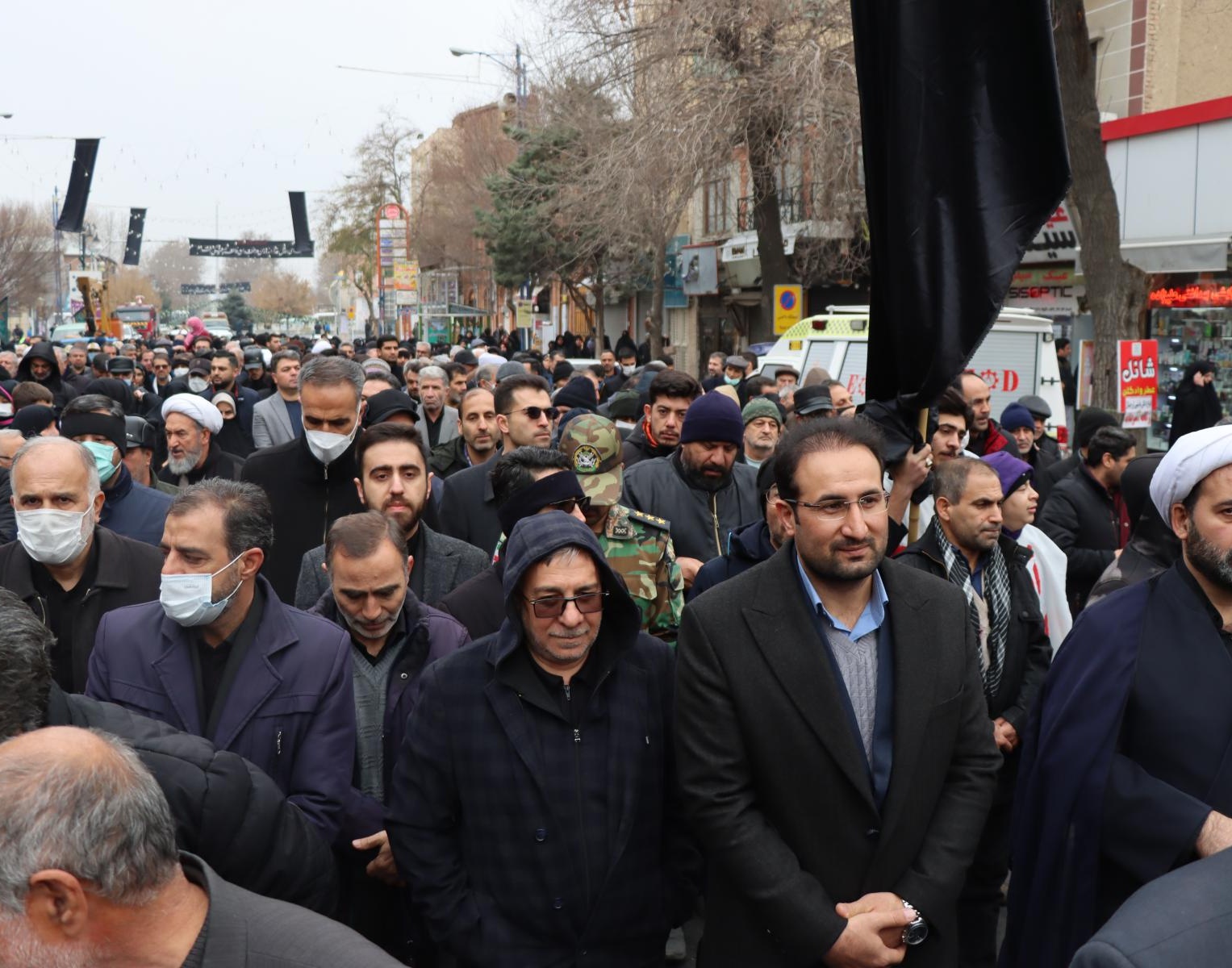 گزارش برگزاری مراسم باشکوه تشییع پیکر مطهر ۶ شهید گمنام 