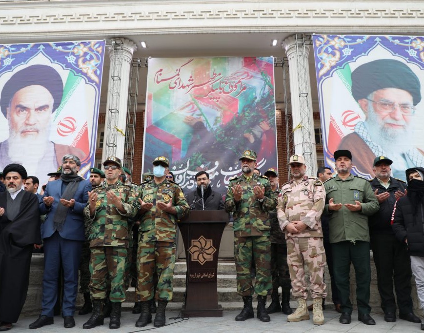 گزارش برگزاری مراسم باشکوه تشییع پیکر مطهر ۶ شهید گمنام 