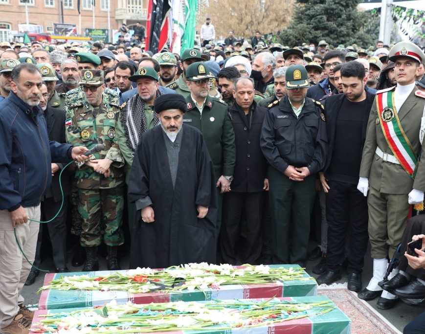 گزارش برگزاری مراسم باشکوه تشییع پیکر مطهر ۶ شهید گمنام 