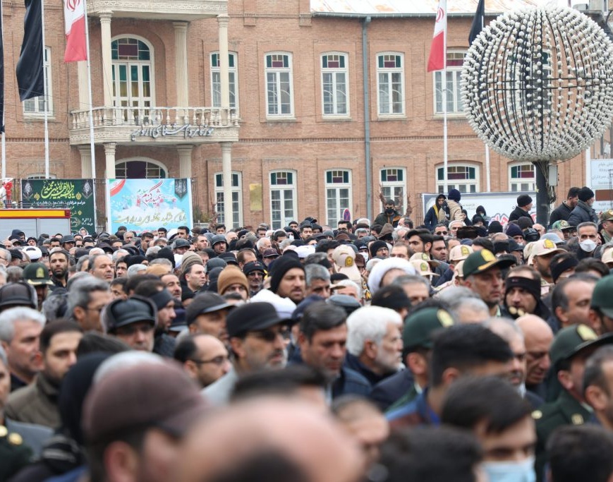 گزارش برگزاری مراسم باشکوه تشییع پیکر مطهر ۶ شهید گمنام 