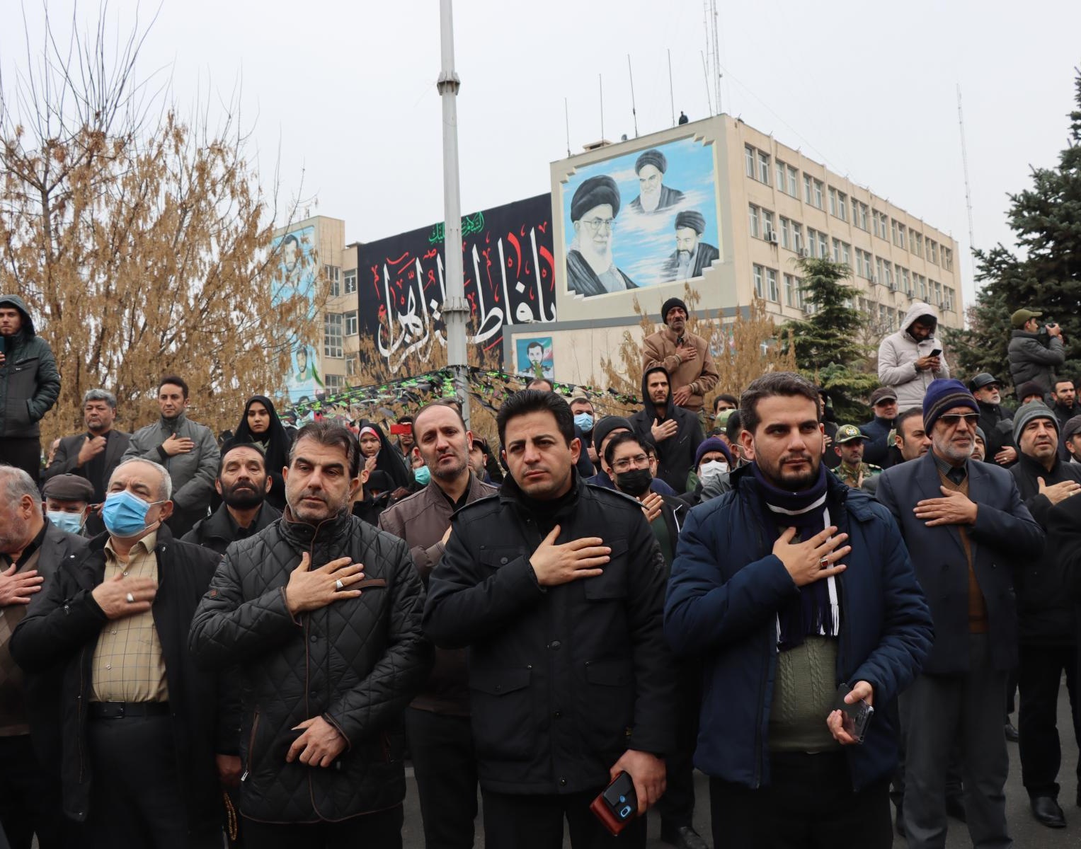 گزارش برگزاری مراسم باشکوه تشییع پیکر مطهر ۶ شهید گمنام 