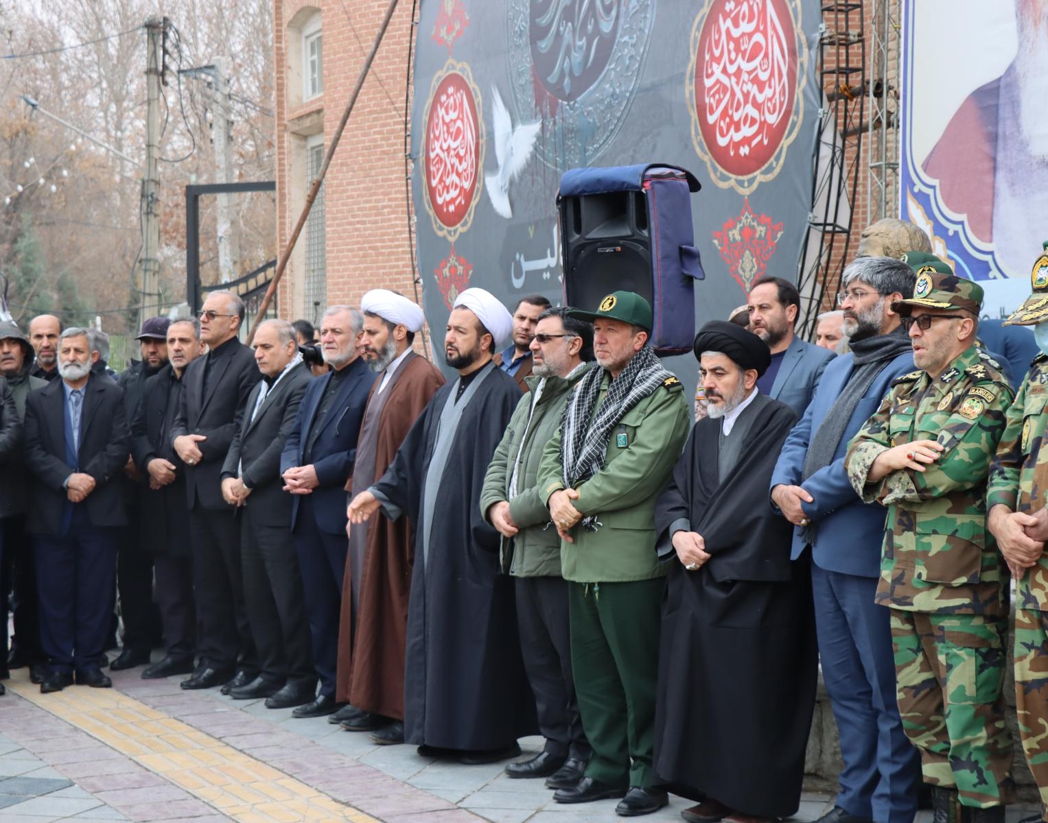گزارش برگزاری مراسم باشکوه تشییع پیکر مطهر ۶ شهید گمنام 
