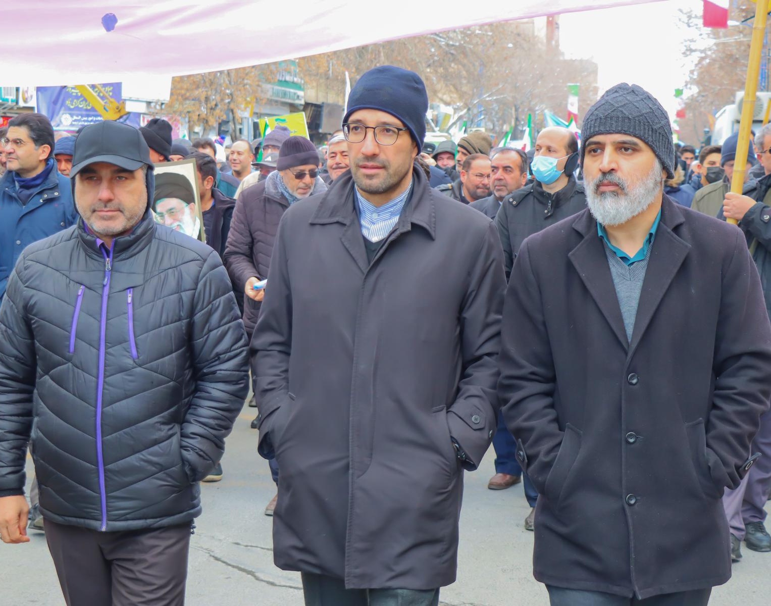 حضور کارکنان، اساتید و دانشجویان دانشگاه ارومیه در راهپیمایی 22 بهمن 1401