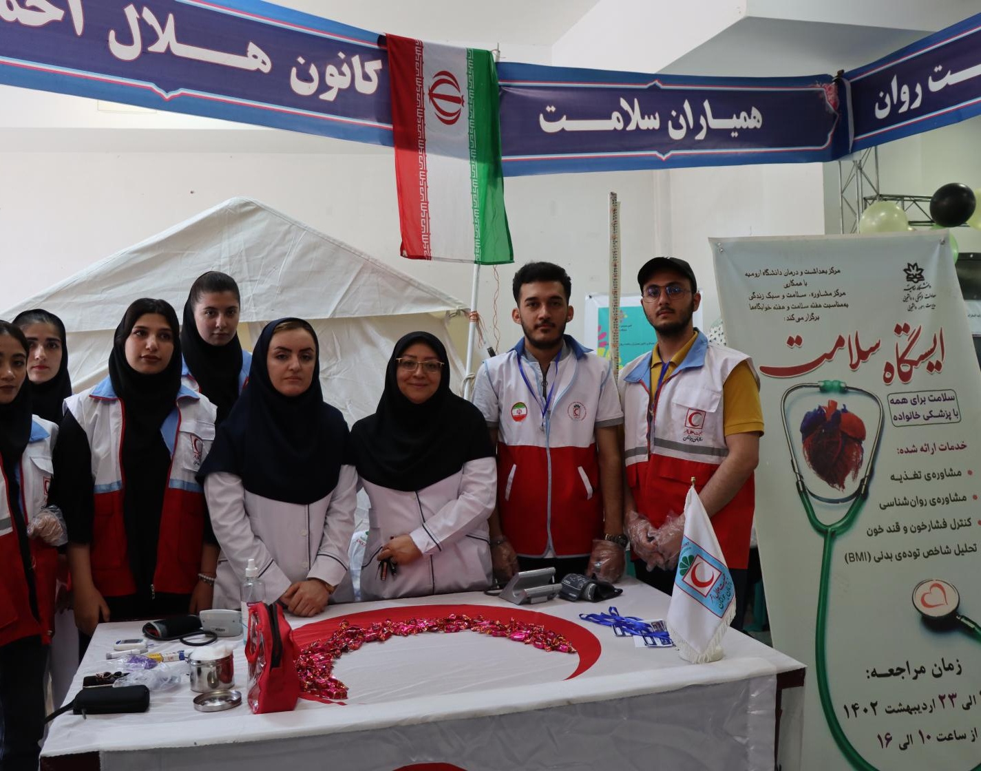 بازدید هیئت رئیسه دانشگاه از ششمین جشنواره درون دانشگاهی رویش - حرکت دانشگاه ارومیه