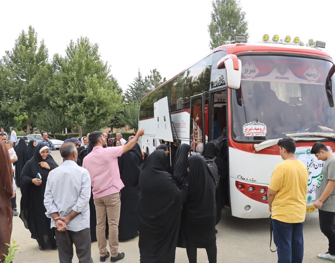 گزارش تصویری مراسم بدرقه کاروان دانشجویی پیاده‌روی اربعین حسینی سال ۱۴۰۲ دانشگاه ارومیه