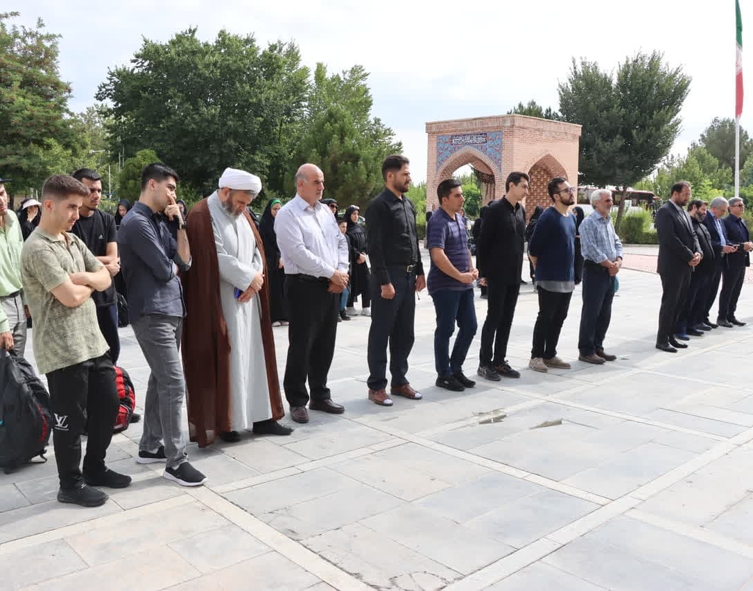 گزارش تصویری مراسم بدرقه کاروان دانشجویی پیاده‌روی اربعین حسینی سال ۱۴۰۲ دانشگاه ارومیه