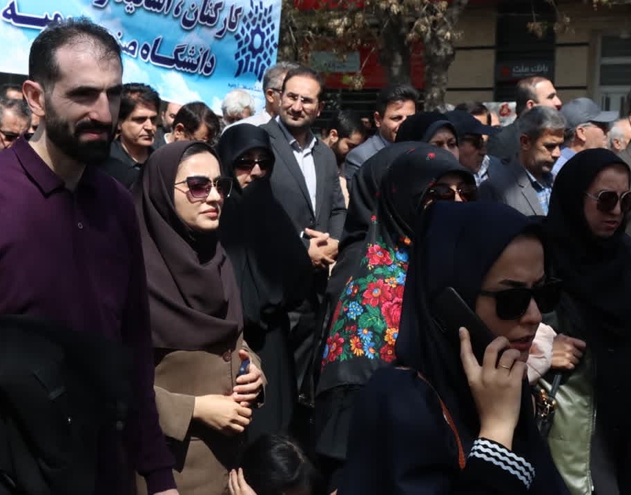 حضور پرشور دانشگاهیان دانشگاه ارومیه در راهپیمایی روز قدس