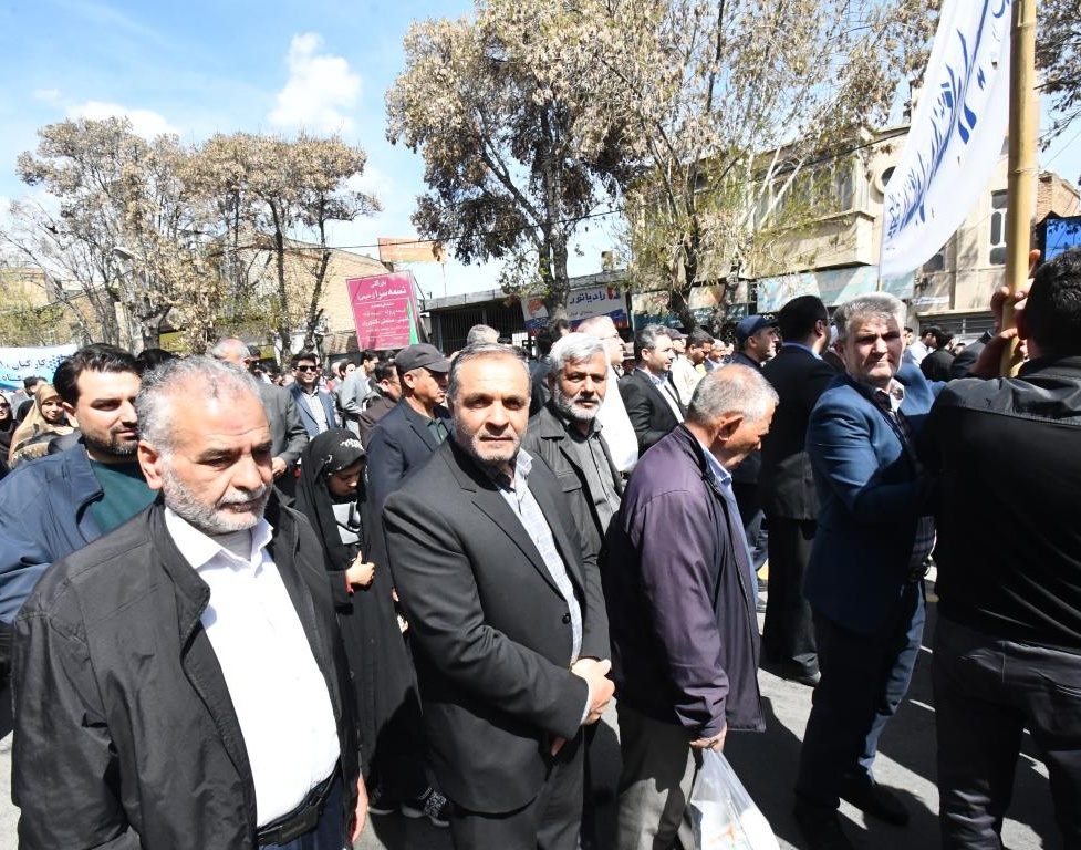 حضور پرشور دانشگاهیان دانشگاه ارومیه در راهپیمایی روز قدس