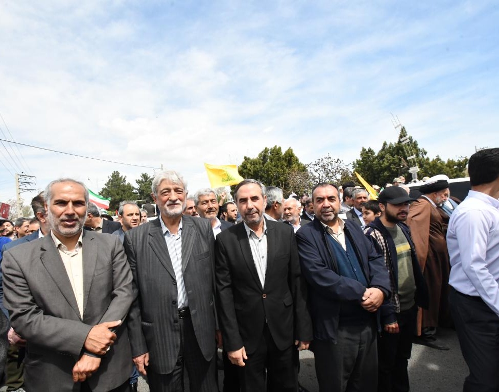 حضور پرشور دانشگاهیان دانشگاه ارومیه در راهپیمایی روز قدس