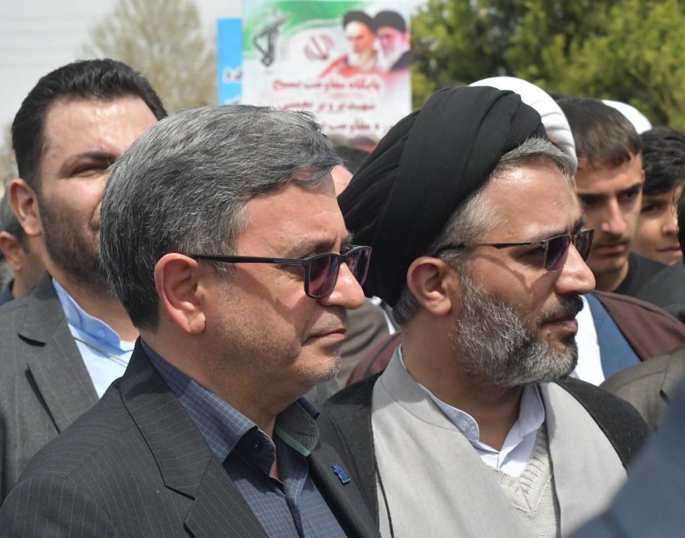 حضور پرشور دانشگاهیان دانشگاه ارومیه در راهپیمایی روز قدس