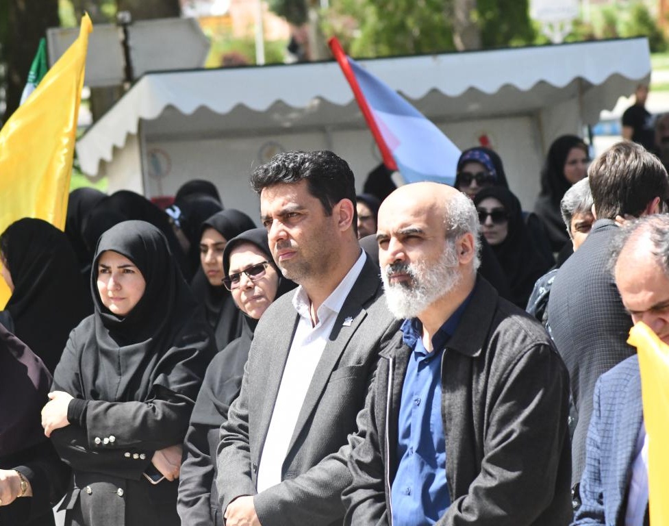 تجمع دانشگاهیان دانشگاه ارومیه در حمایت از دانشگاهیان معترض آمریکا و اروپا نسبت به نسل کشی و جنایات رژیم صهیونیستی (+فیلم)