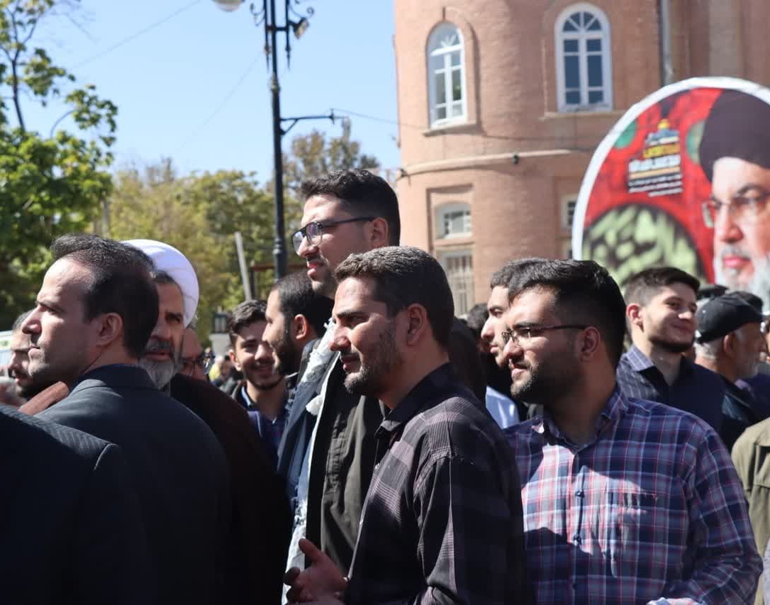 شرکت دانشگاهیان دانشگاه ارومیه در تجمع مردمی محکومیت جنایات رژیم صهیونیستی