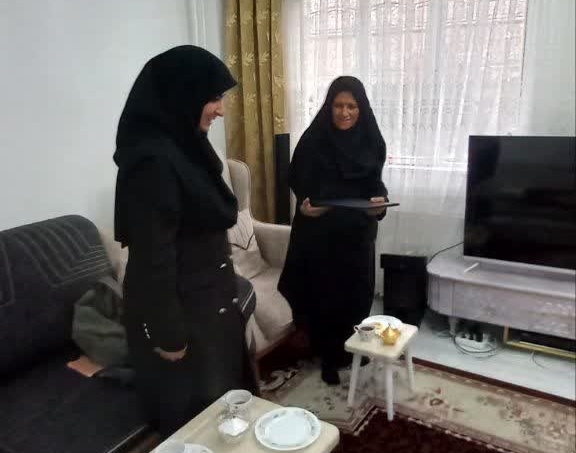 دیدار با خانواده جانباز شهید اللهوردی کریمی