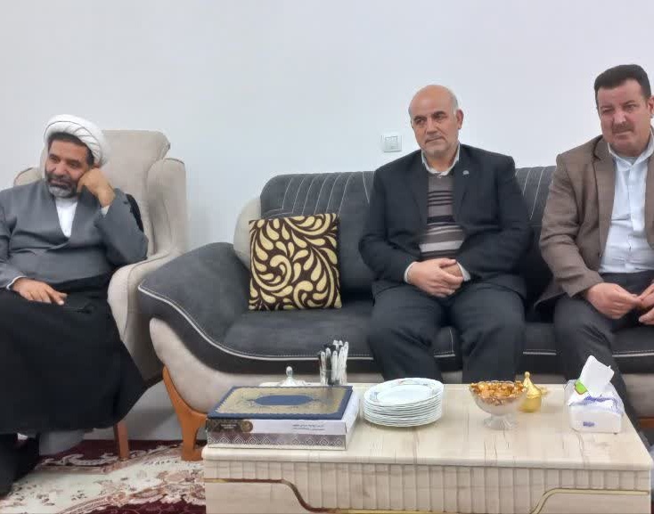 دیدار با خانواده جانباز شهید اللهوردی کریمی