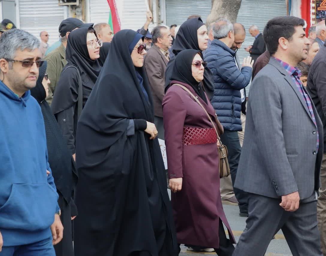 حضور پرشور دانشگاهیان دانشگاه ارومیه در راه‌پیمایی روز قدس