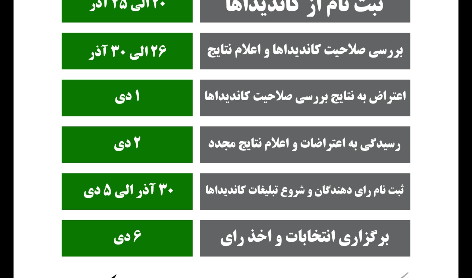 معاونت فرهنگی و اجتماعی دانشگاه ارومیه:  اطلاعیه «شماره ۱» کمیته انتخابات انجمن دانشجویان ایران اسلامی