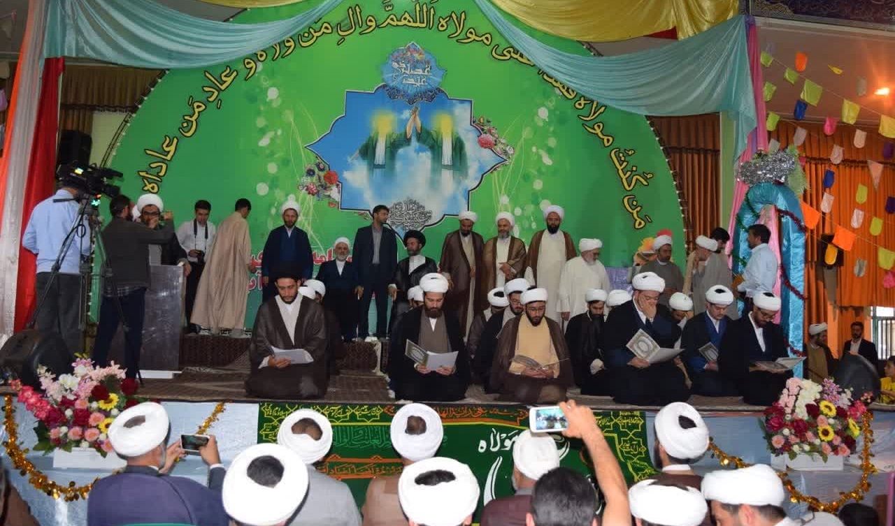 مراسم جشن و سرور به مناسبت عیدالله اکبر عید امامت و ولایت، عید غدیر خم در میاندواب