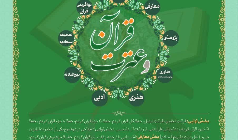 بخش آوایی سی و نهمین جشنواره سراسری قرآن و عترت دانشجویان سراسر کشور مرحله دانشگاهی ویژه برادران