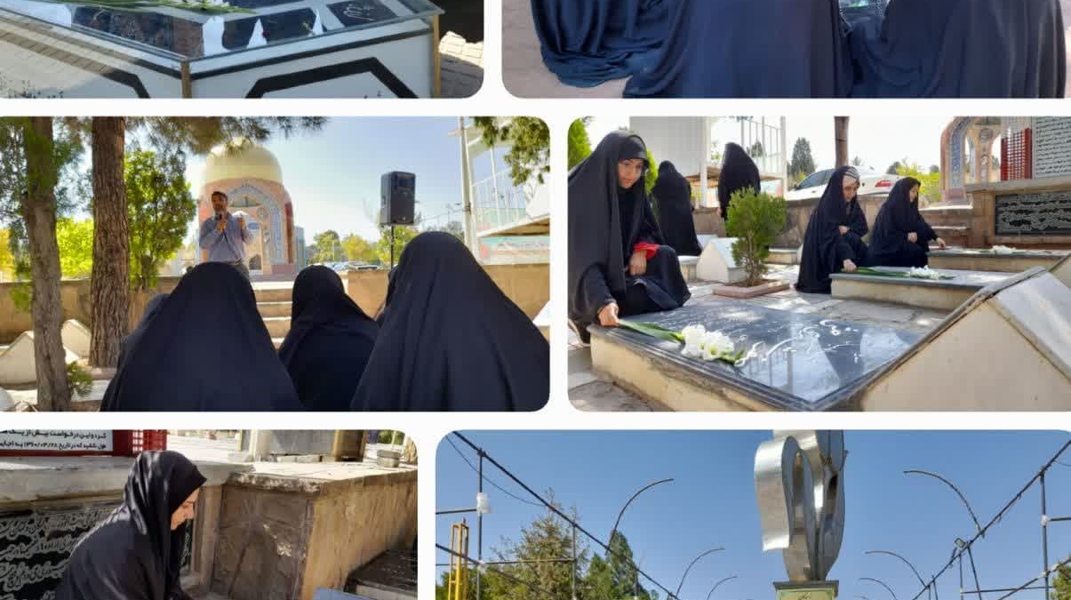 آیین تجدید میثاق با آرمان‌های انقلاب و شهدای گرانقدر؛ همزمان با شروع هفته دفاع مقدس در مزار شهدای شهرستان ارومیه