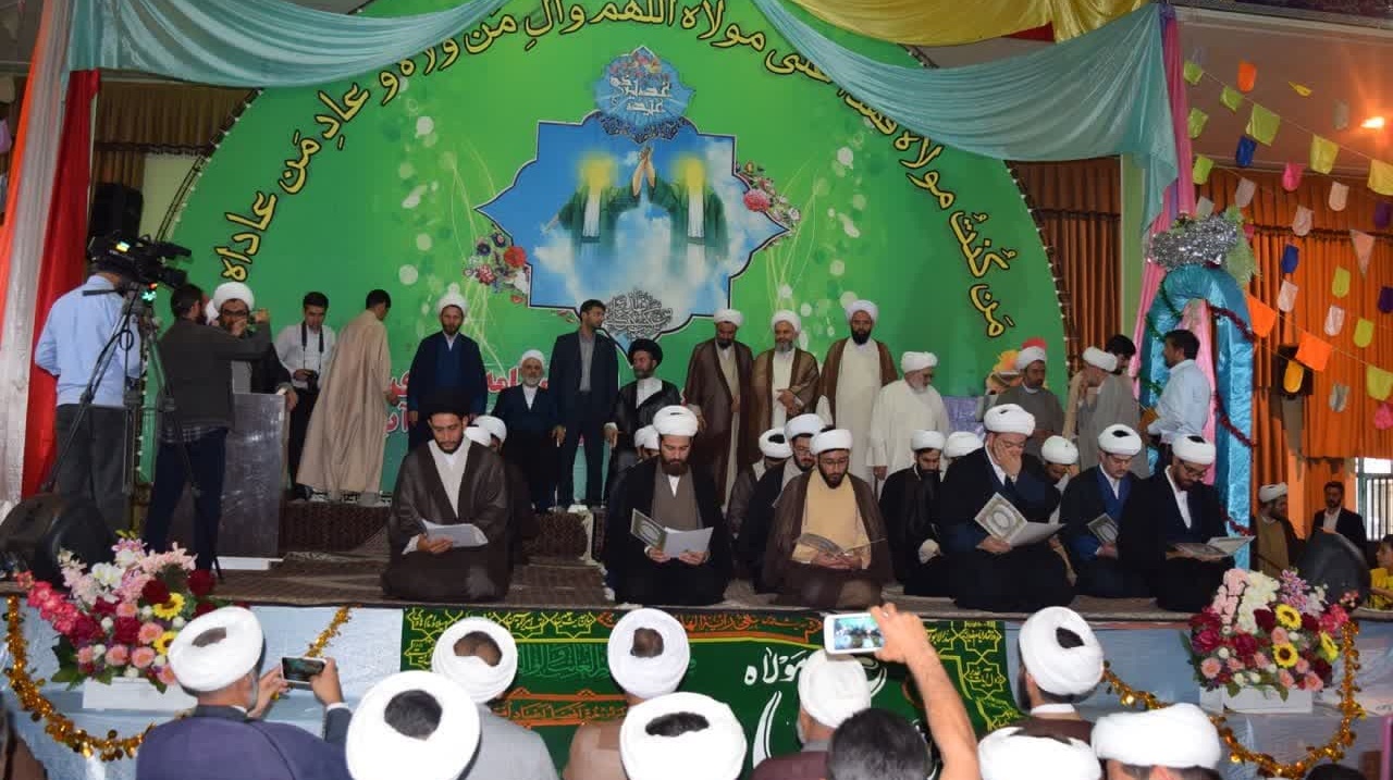 مراسم جشن و سرور به مناسبت عیدالله اکبر عید امامت و ولایت، عید غدیر خم در میاندواب