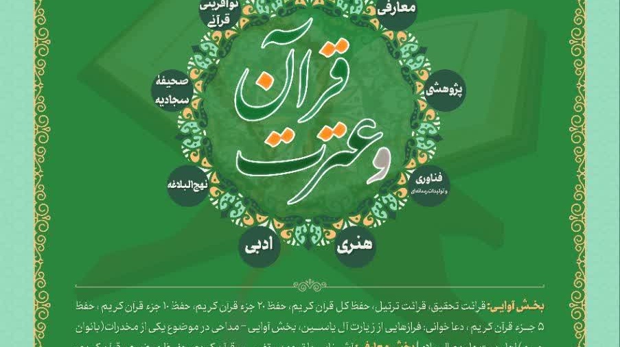 بخش آوایی سی و نهمین جشنواره سراسری قرآن و عترت دانشجویان سراسر کشور مرحله دانشگاهی ویژه برادران